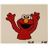 Image 1 : Production Art Cel Original Elmo Shaking Back Red