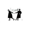 Image 1 : J Herr Two Rabbis Offset Lithograph Print
