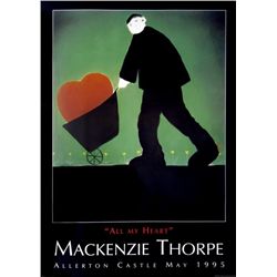 Mackenzie Thorpe 'ALL MY HEART' Lithograph