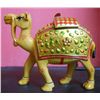 Image 3 : Hand Carved Wooden Designer Hand Painted Camel Sculpture