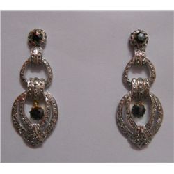 Diamond 1.33 Ctw Earring Sterling 92.5 Silver 12.10g