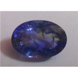 Natural African Tanzanite 3.20 Ctw Oval Shape Cut Stone