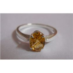 2.130g Ring of Citrine Sterling Silver
