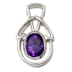 4.65g Pendant of Amethyst Sterling Silver