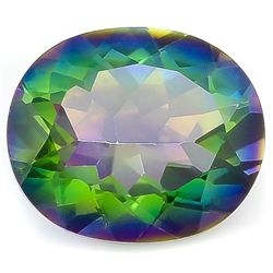 Fancy 4CT Oval Mystical Rainbow Quartz Gemstone
