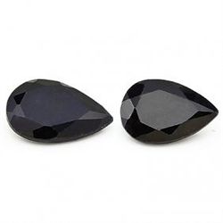 A Pair Of 7x9mm Pear African Sapphire Gemstone