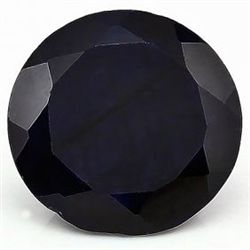 Big Round 8mm/2ct Black Sapphire Gemstone