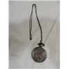 Image 1 : CONTEMPORARY QUARTZ POCKET WATCH & CHAIN.