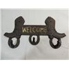 Image 1 : WESTERN STYLE CAST IRON BELT RACK. BOOTS & HORSE