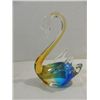 Image 1 : MINCHELLA MURANO STYLE BLUE & GOLD GLASS SWAN