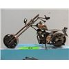 Image 2 : STYLIZED MOTORCYCLE CHOPPER: MADE OF BOLTS, SCREWS