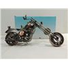 Image 1 : STYLIZED MOTORCYCLE CHOPPER: MADE OF BOLTS, SCREWS