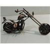 Image 2 : STYLIZED MOTORCYCLE CHOPPER: MADE OF BOLTS, SCREWS