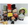 Image 2 : LOT 6 VARIOUS VINTAGE FIGURINES: 3 XMAS CAROLERS,