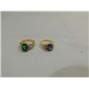 LOT LADY'S RINGS 18KT GOLD PLATED OVER STRELING