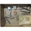 Image 1 : BOX LOT WATCH & JEWELRY SUPPLIES & TOOLS