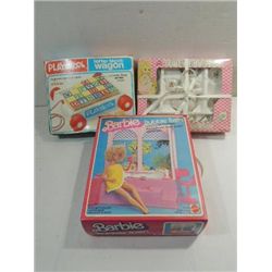 LOT 3 CHILD'S TOYS: BARBIE BUBBLE BATH, PLAYSKOOL