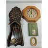 LOT 4 VINTAGE ITEMS: 1923 GILBERT EIGHT DAY CLOCK,