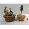 Image 1 : LOT 2 WOODEN CARVED ACTION MUSIC BOX, SWISS MADE