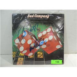 BAD COMPANY STRAIGHT SHOOTER LP ABLUM 2 AUTOGRAPHS