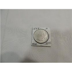 1886 UNCIRCULATED MORGAN SILVER DOLLAR