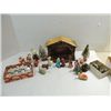 Image 1 : VINTAGE 1940S NATIVITY SCENE 9 FIGURES, OLD CHINA