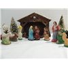 Image 2 : VINTAGE 1940S NATIVITY SCENE 9 FIGURES, OLD CHINA