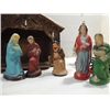 Image 5 : VINTAGE 1940S NATIVITY SCENE 9 FIGURES, OLD CHINA