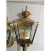 Image 2 : LOT 2 BRASS EXTERIOR WALL MOUNTING LIGHTS 17", 21"