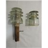 Image 1 : LOT 2 VINTAGE ELECTRIC INSULATORS: HEMINGRAY #56 &