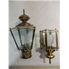 Image 1 : LOT 2 EXTERIOIR LIGHTING: 1 LAMP POST BRASS LIGHT