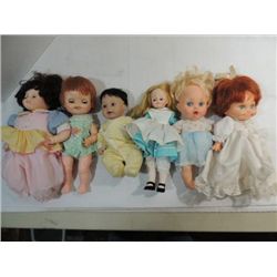 LOT 6 VINTAGE VINYL DOLLS: 1968 REMCO, (2) 1990