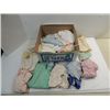 Image 1 : LARGE ASSORTED VINTAGE SELECTION BABY DOLL CLOTHES