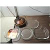 Image 1 : LOT 5 NEW PYREX COOKING CASSAROLE, PIE PLATE &