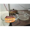 Image 2 : LOT 5 NEW PYREX COOKING CASSAROLE, PIE PLATE &