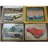Image 1 : LOT 8 FRAMED PRINTS OF VINTAGE CARS: 1912 CADILLAC