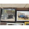 Image 2 : LOT 8 FRAMED PRINTS OF VINTAGE CARS: 1912 CADILLAC