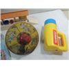 Image 3 : LOT 7 CHILD'S TOYS: PRESS METAL SPINNING TOP,
