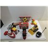 Image 1 : LOT 12 ASSORTED TOYS: TONKA REAL RACER CAR, BAG OF