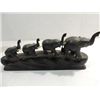Image 3 : LOT 3 VINTAGE AFRICAN CARVED EBONY WOOD: 2 FIRGURE
