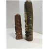 Image 1 : LOT 2 SOUTH PACIFIC WOOD TOTEMS: PALM WOOD &