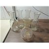 Image 1 : LOT 5 VINTAGE GLASS WINE DECANTERS