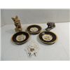 Image 1 : LOT 6 VINTAGE ORIENTAL (3) FIGURINES & (3) PLATES