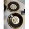 Image 2 : LOT 6 VINTAGE ORIENTAL (3) FIGURINES & (3) PLATES