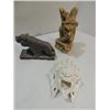Image 3 : LOT 6 VINTAGE ORIENTAL (3) FIGURINES & (3) PLATES