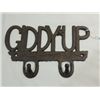NEW CAST IRON WALL MOUNT WESTERN STYLE RACK