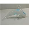 Image 1 : MINCHELLA MURANO STYLE WHITE & BLUE GLASS DOLPHIN