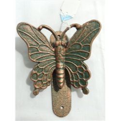 NEW CAST IRON BUTTERFLY DOOR KNOCKER 6 L