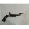 ANTIQUE DOUBLE BARREL & ACTION MUZZLE LOAD PISTOL