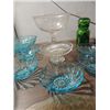 Image 6 : LOT 15 VARIOUS STYLE VINTAGE GLASSWARE: COMPOTES,